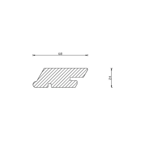 Świerk romb tiga 24x68 mm
