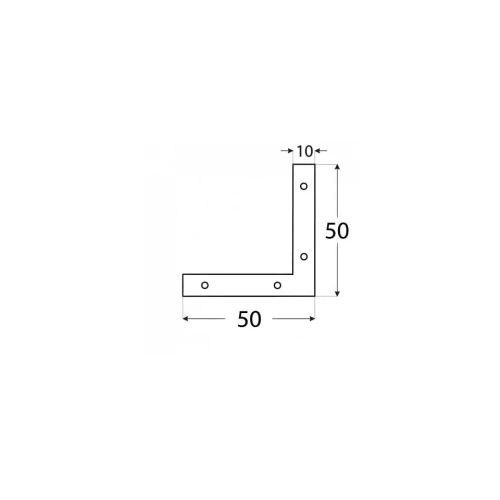 NA 5 Narożnik 50 x 50 x 10 mm
