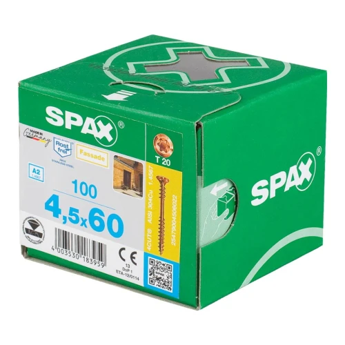 Spax wkręt fasadowy 4,5x60 stare złoto