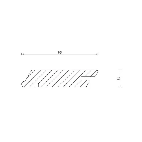 Modrzew Syberyjski Romb Tiga 21x95
