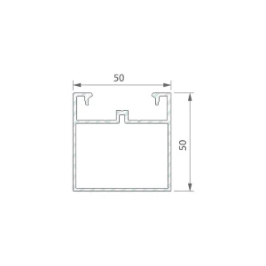 TWINSON legar aluminiowy 50x50x6000 mm