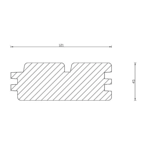 Balik ścienny B 45x121