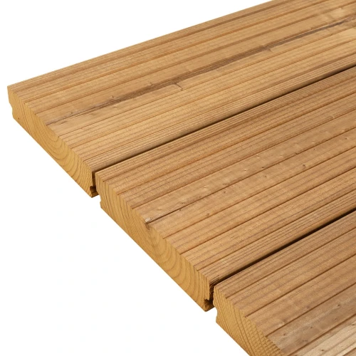 Deska tarasowa z thermo sosny 26x117 mm AB ryflowana UM