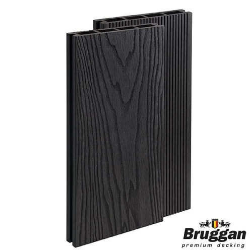 Deska tarasowa, kompozytowa BRUGGAN ELEGANT LIGHT 3D 25x150x3000mm , kolor ANTHRACITE